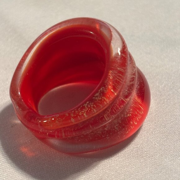 Murano Glass Ring - Size 6.5 - Picture 4 of 4